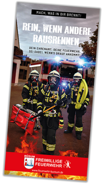 Info-Flyer Ehrenamt Feuerwehr